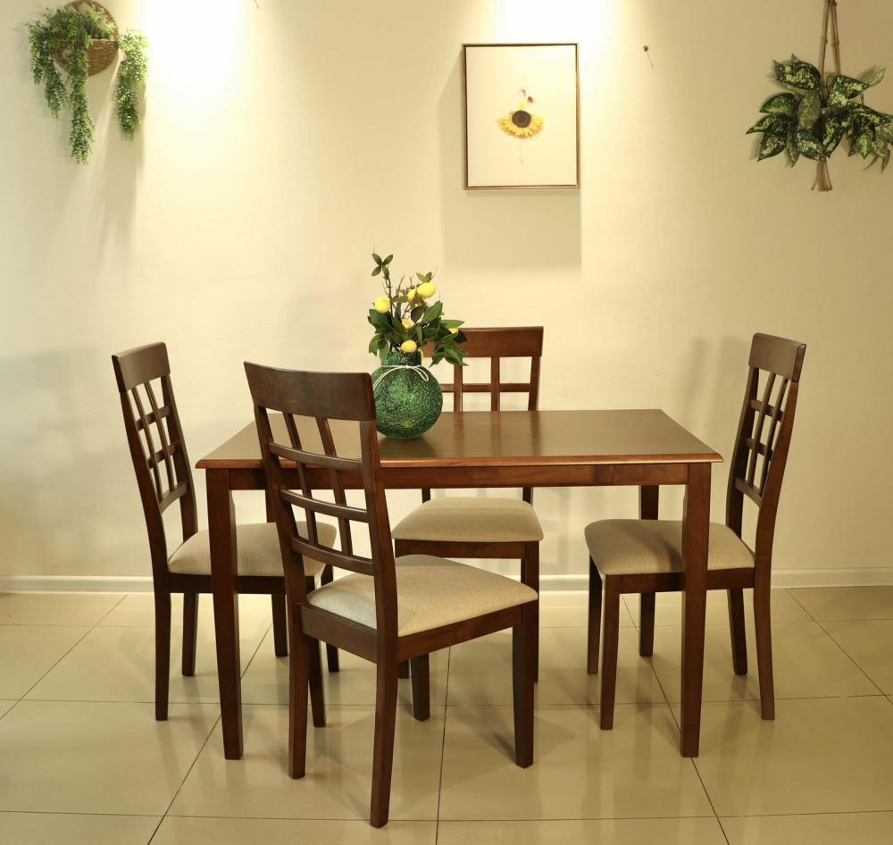 სასადილო მაგიდა SHS 870 4 სკამით SHS 9035