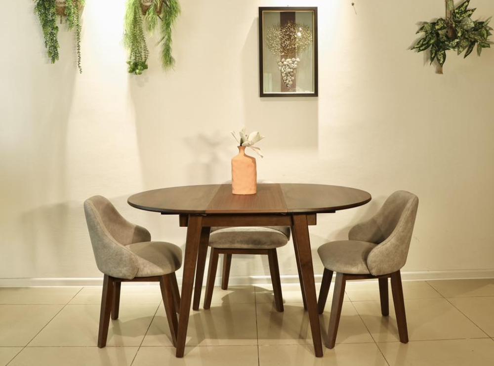 მაგიდა DIANNE_RD918S-V3 + 3 სკამი Finn